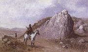 Frederic Remington The Rock of the Signature oil painting artist